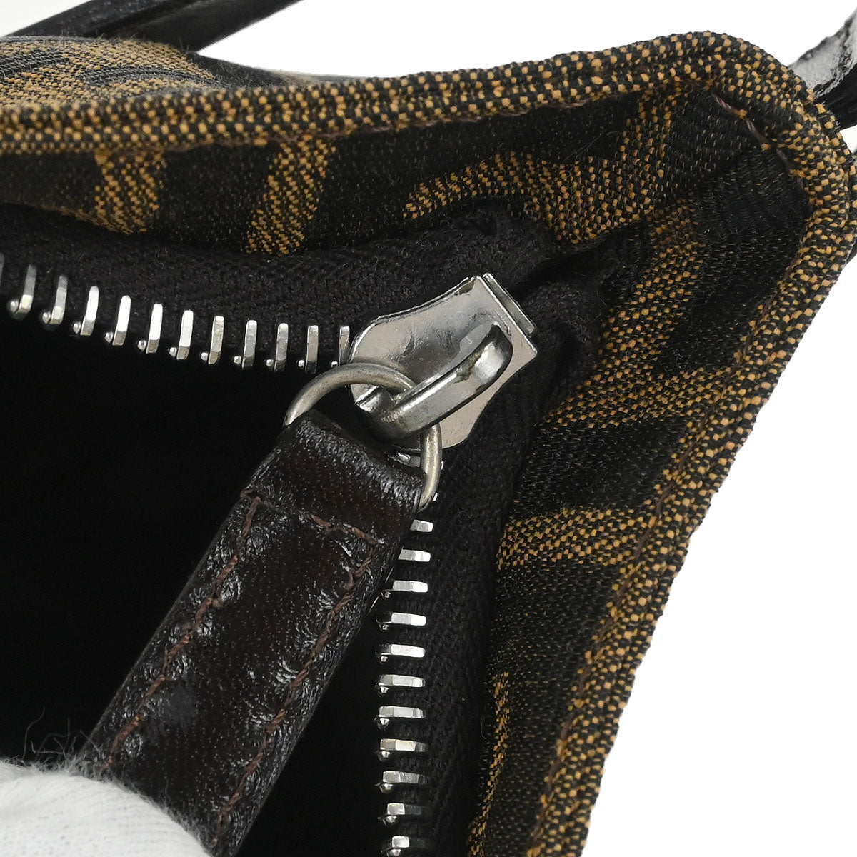 Fendi Brown Zucca Shoulder Bag