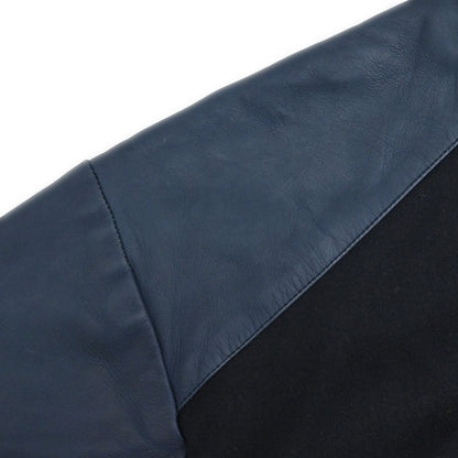 Chanel 2004 Sport Line Spring Letterman Bomber Jacket Navy #36