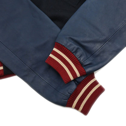 Chanel 2004 Sport Line Spring Letterman Bomber Jacket Navy #36