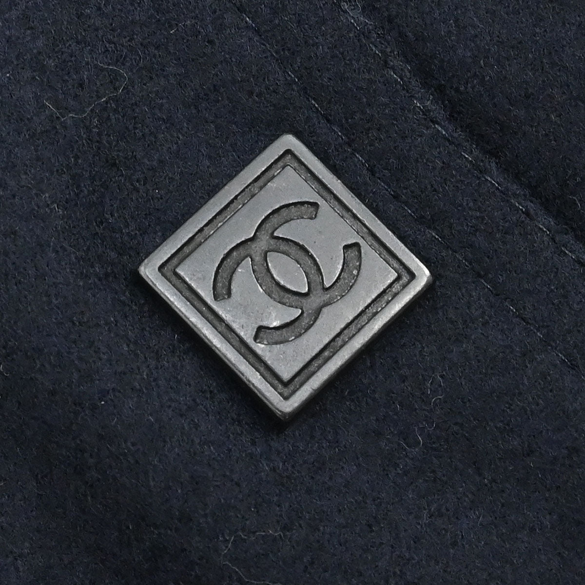 Chanel 2004 Sport Line Spring Letterman Bomber Jacket Navy #36