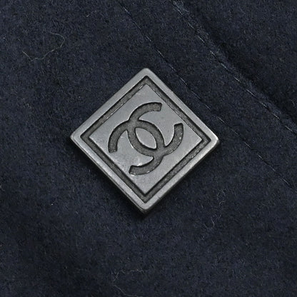 Chanel 2004 Sport Line Spring Letterman Bomber Jacket Navy #36
