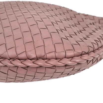 Bottega Veneta Pink Lambskin Intrecciato Hobo Bag