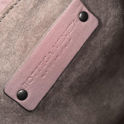 Bottega Veneta Pink Lambskin Intrecciato Hobo Bag