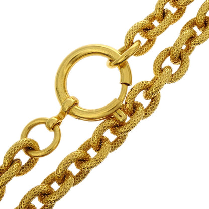 Chanel Gold Medallion CC Chain Pendant Necklace 93A