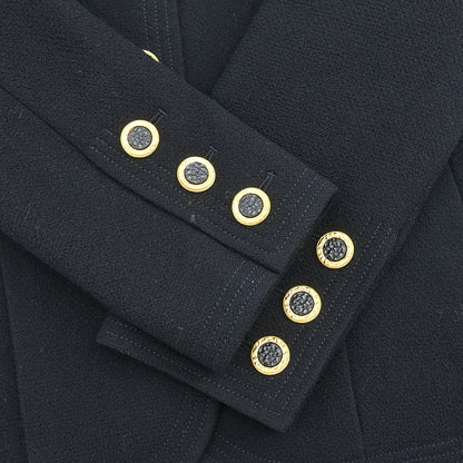 Chanel Setup Suit Jacket Skirt Black #38