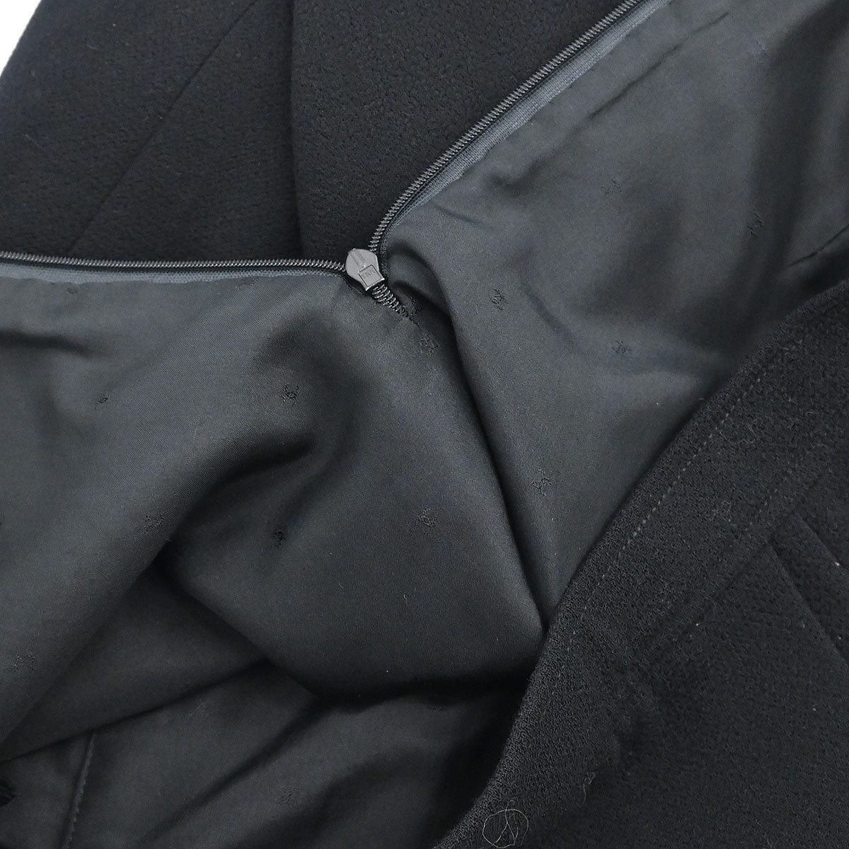 Chanel Setup Suit Jacket Skirt Black #38