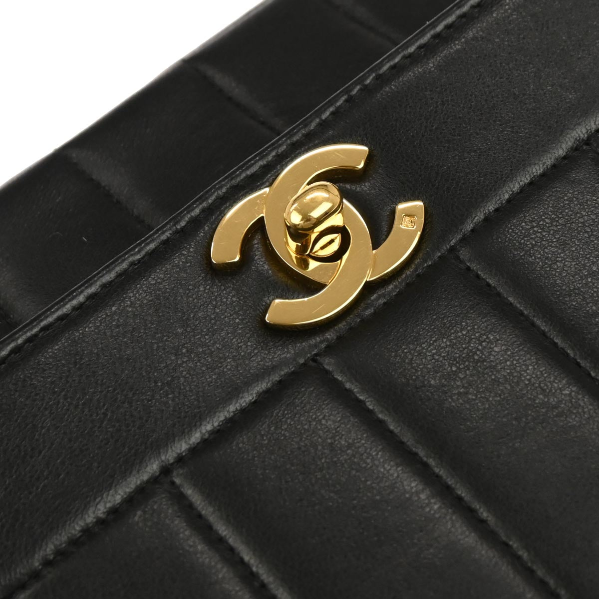 Chanel Black Lambskin Mademoiselle Single Flap Shoulder Bag