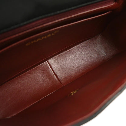 Chanel Black Lambskin Mademoiselle Single Flap Shoulder Bag