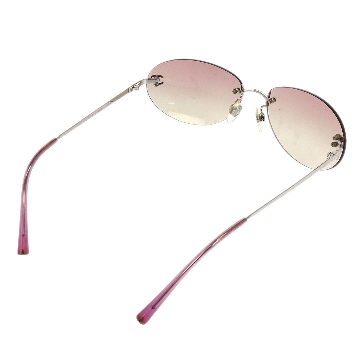 Chanel Sunglasses Eyewear Pink 59□16 Small Good