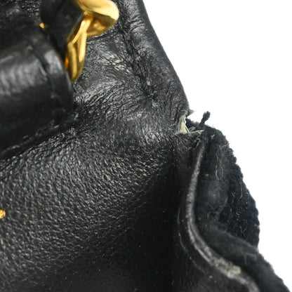 Chanel Black Velvet Micro Classic Flap Shoulder Bag Pochette