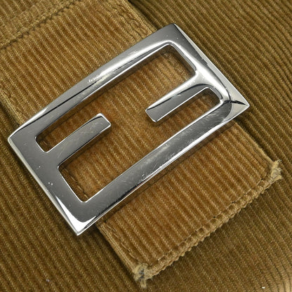 Fendi Brown Corduroy Handbag