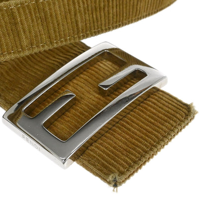 Fendi Brown Corduroy Handbag