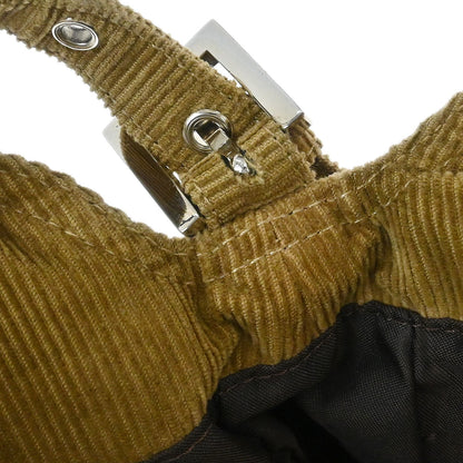 Fendi Brown Corduroy Handbag