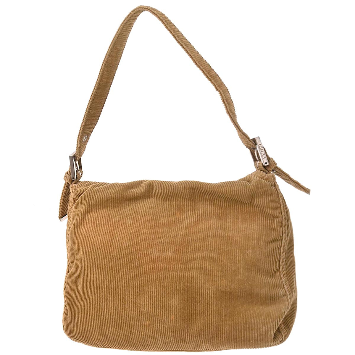 Fendi Brown Corduroy Handbag