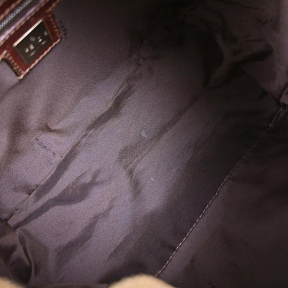 Fendi Brown Corduroy Handbag