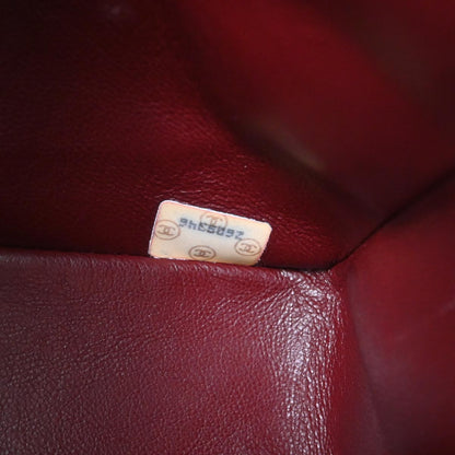 Chanel 1991-1994 Black Lambskin Medium Classic Double Flap Shoulder Bag