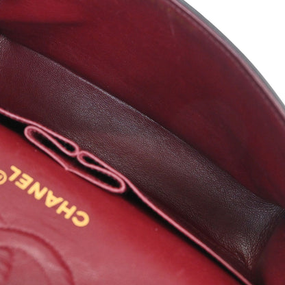 Chanel Black Lambskin Small Classic Double Flap Shoulder Bag