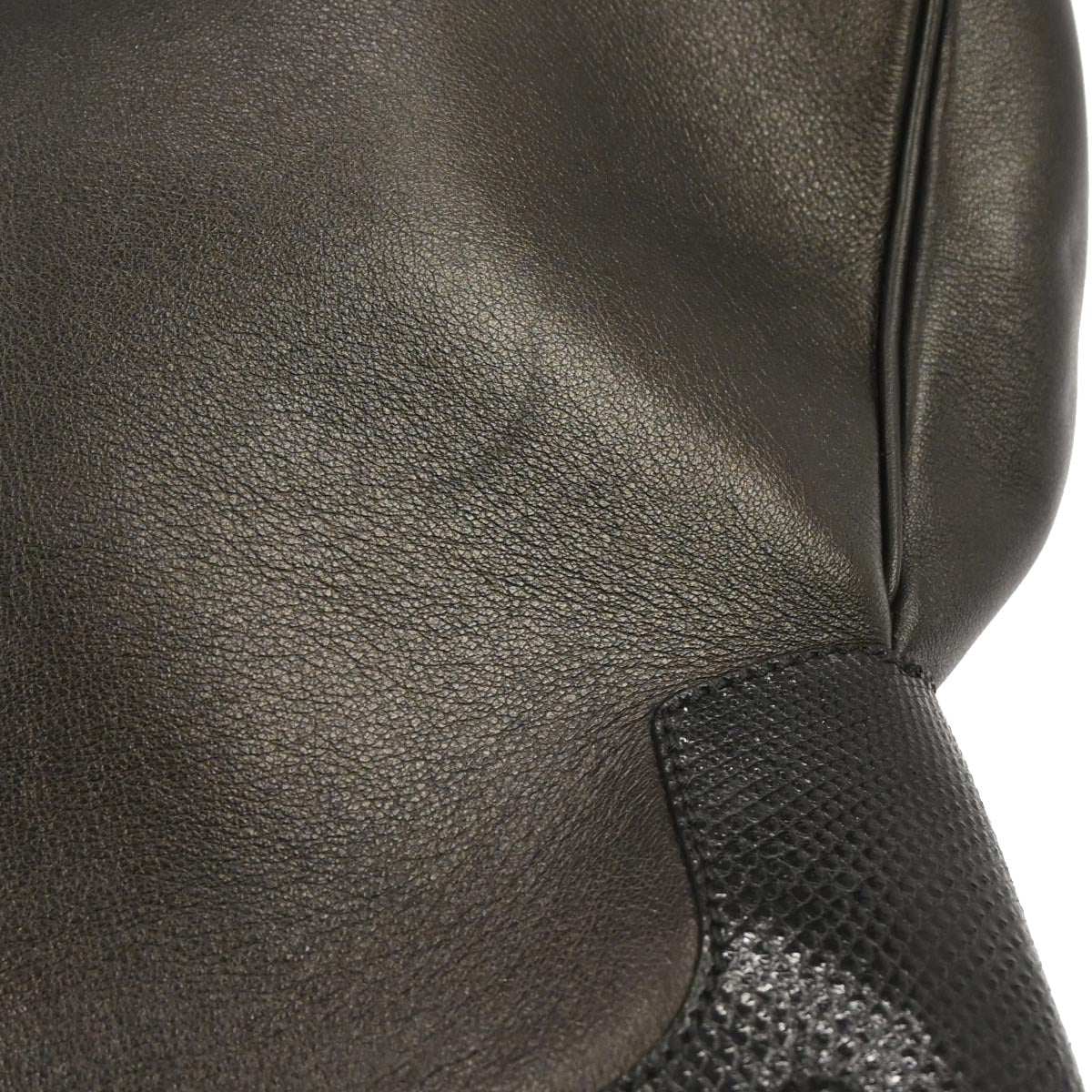 Cartier * Dark Brown Lizard Marcello Handbag