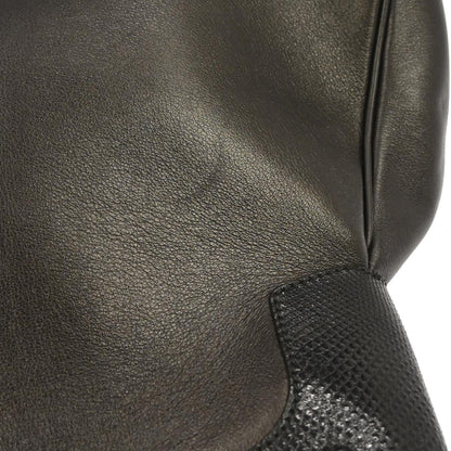 Cartier * Dark Brown Lizard Marcello Handbag