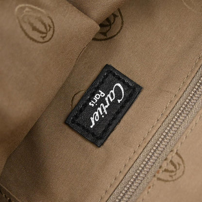 Cartier * Dark Brown Lizard Marcello Handbag