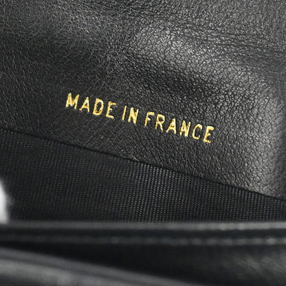 Chanel Black Lambskin Long Bifold Wallet