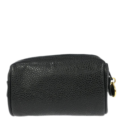 Chanel Black Caviar Skin Multi Pouch