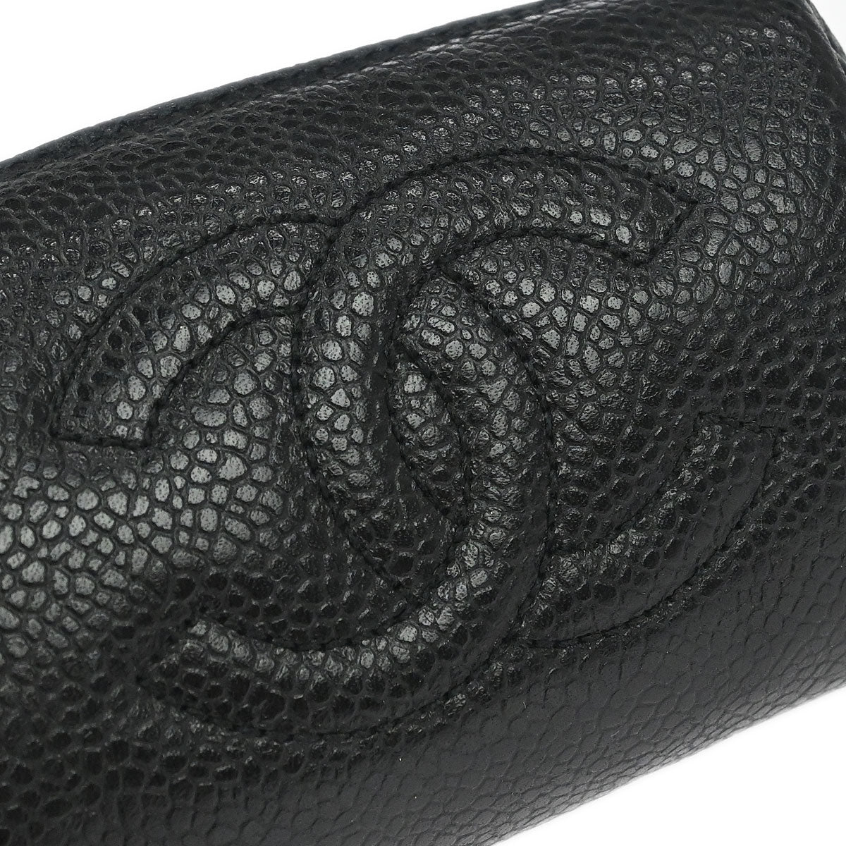 Chanel Black Caviar Skin Multi Pouch