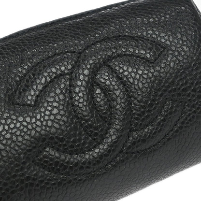 Chanel Black Caviar Skin Multi Pouch