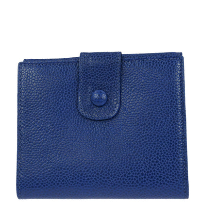 Chanel Blue Caviar Skin Coin Purse Wallet