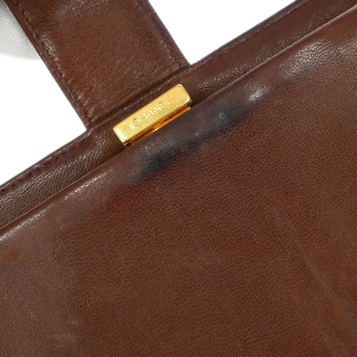 Chanel Brown Caviar Skin Long Bifold Wallet