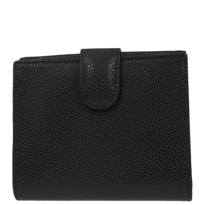 Chanel Black Caviar Skin Coin Purse Wallet