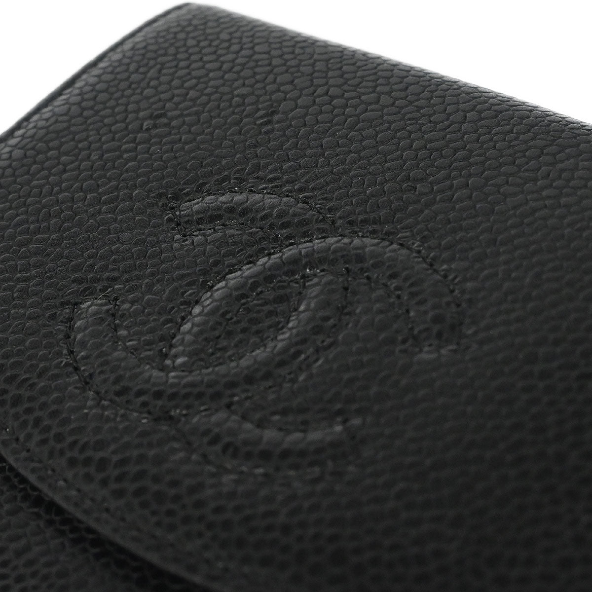 Chanel Black Caviar Skin Coin Purse Wallet