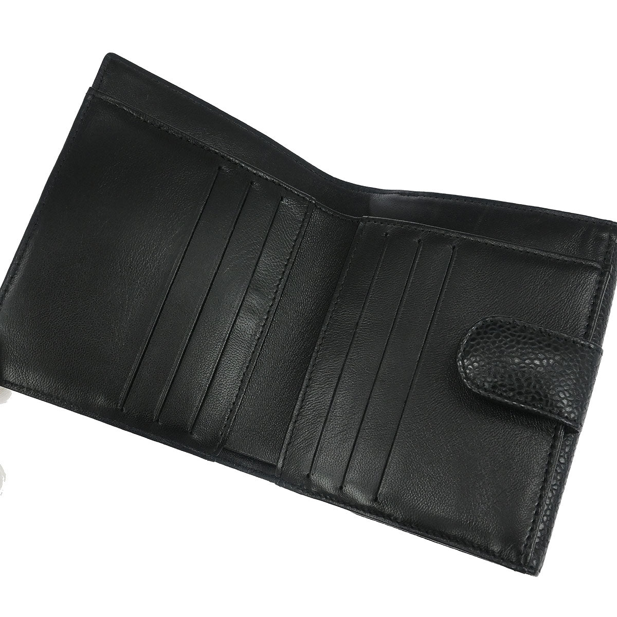 Chanel Black Caviar Skin Coin Purse Wallet