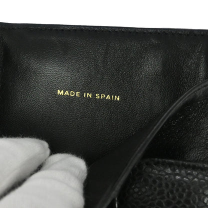 Chanel Black Caviar Skin Coin Purse Wallet