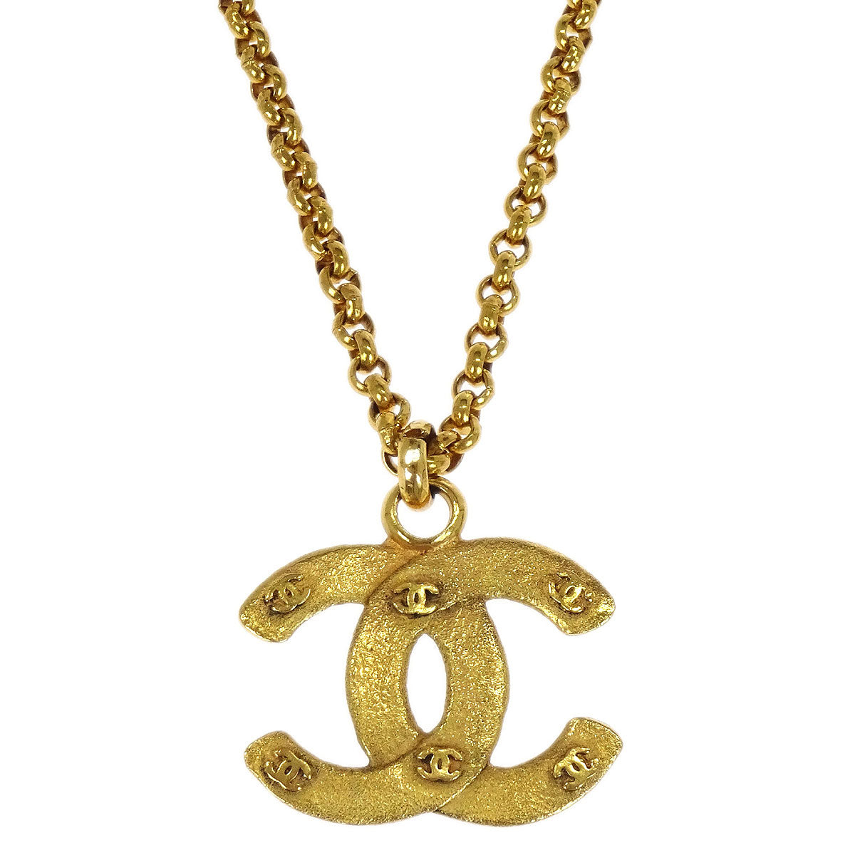 Chanel Gold CC Chain Pendant Necklace 29