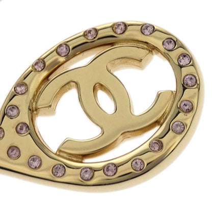 Chanel Scissors Brooch Pin Rhinestone Gold 02P