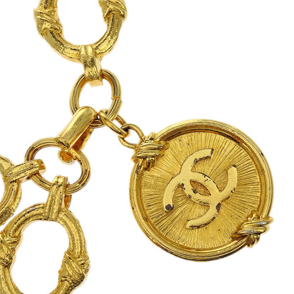 Chanel Chain Belt Medallion Gold 26 Small Good