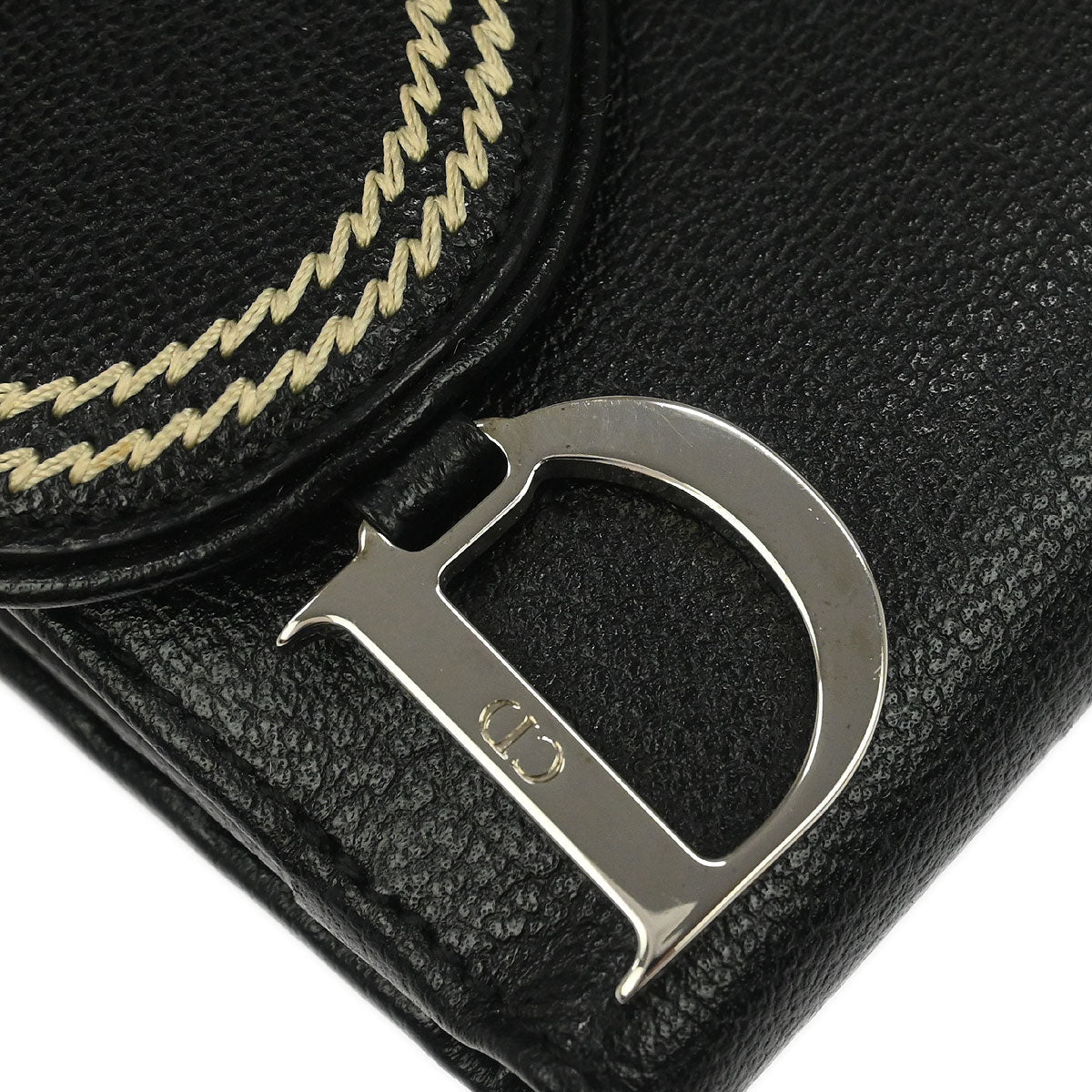Christian Dior Black Saddle Wallet
