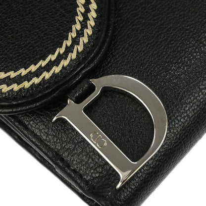 Christian Dior Black Saddle Wallet