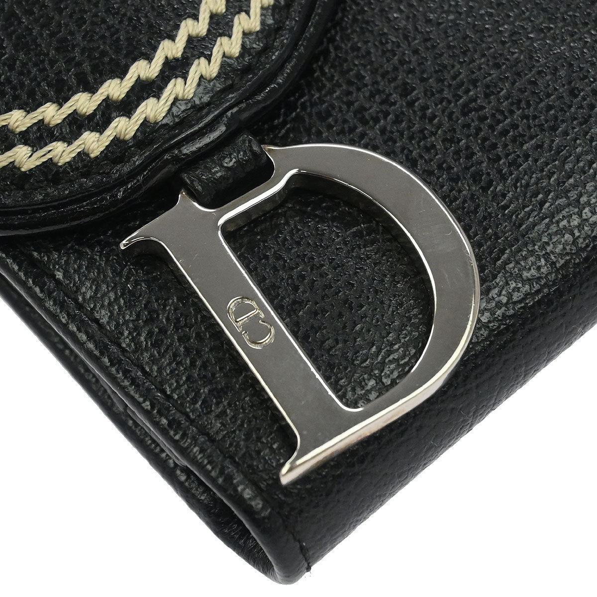 Christian Dior Black Saddle Wallet