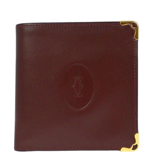 Cartier Bordeaux Must de Cartier Bifold Wallet