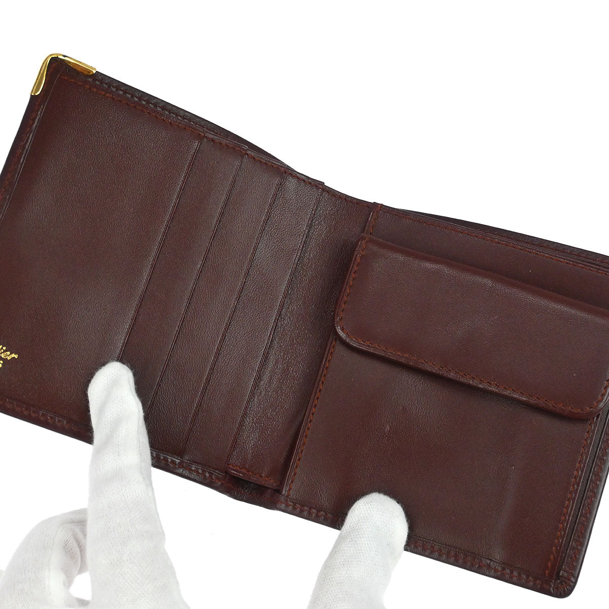 Cartier Bordeaux Must de Cartier Bifold Wallet