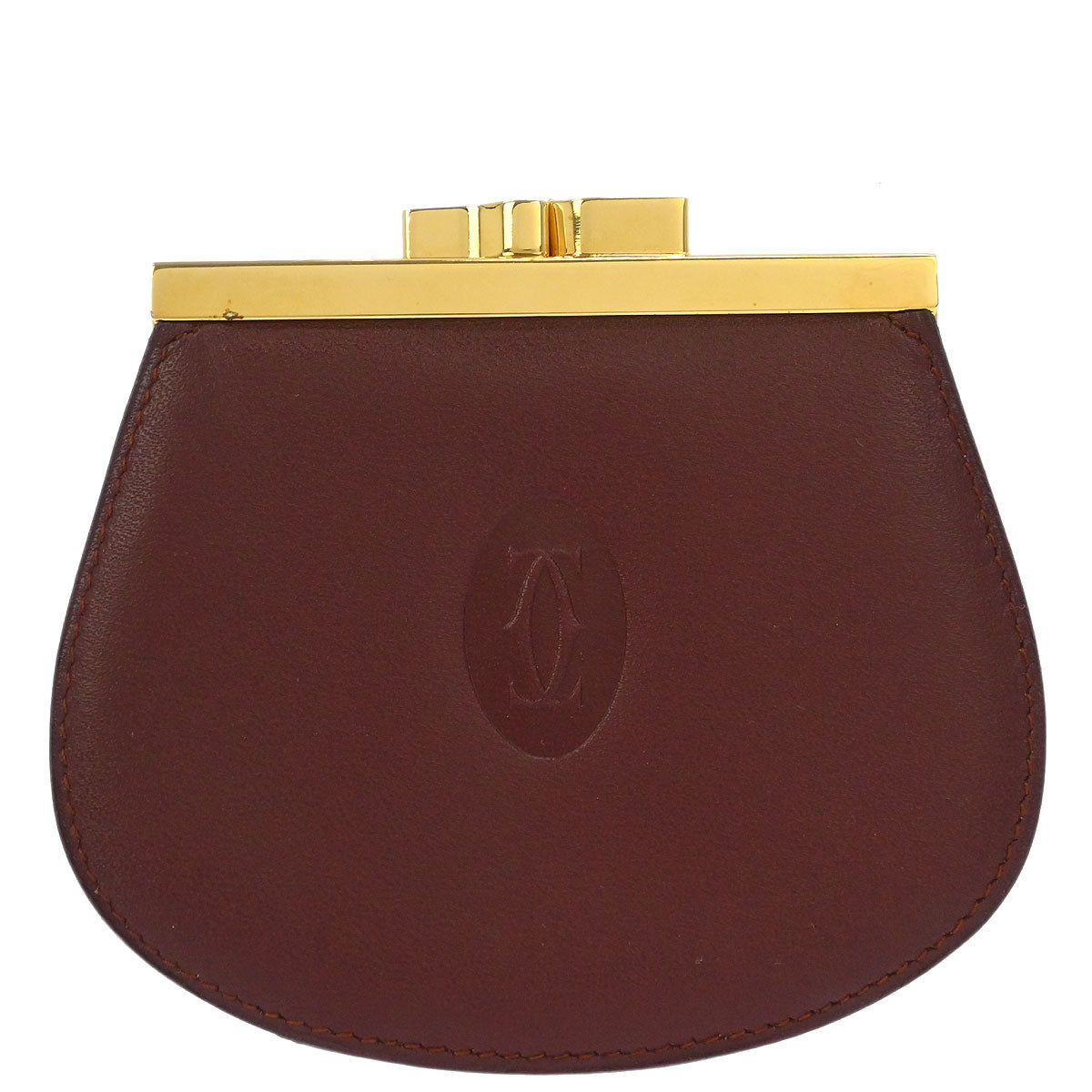 Cartier Bordeaux Must de Cartier Coin Purse Wallet