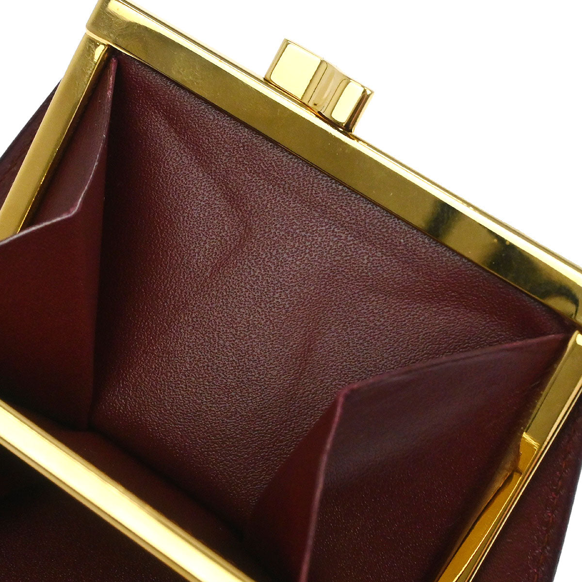 Cartier Bordeaux Must de Cartier Coin Purse Wallet