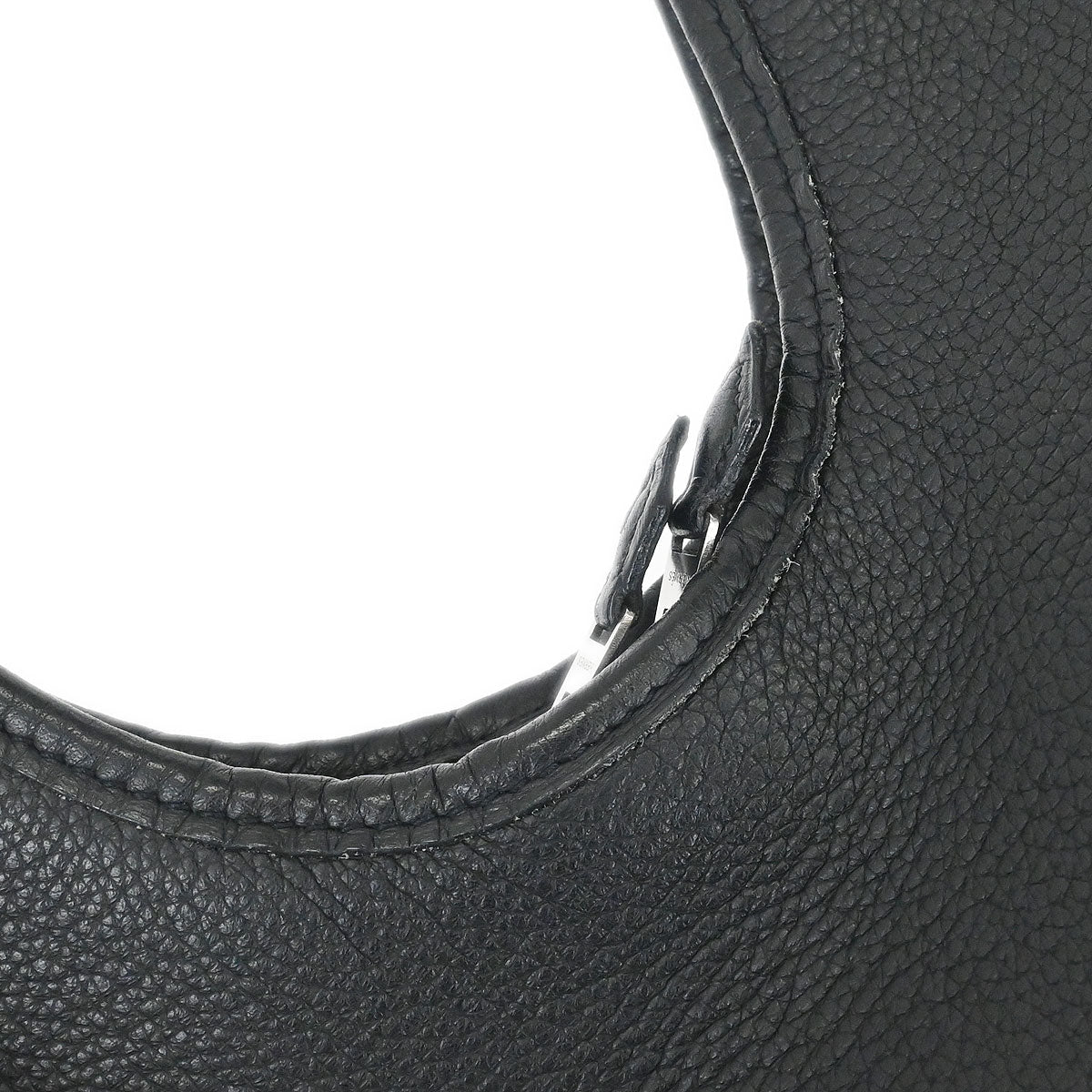 Hermes Black Taurillon Clemence Massai PM Shoulder Bag