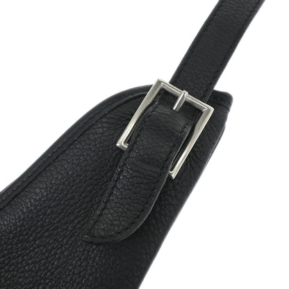 Hermes Black Taurillon Clemence Massai PM Shoulder Bag