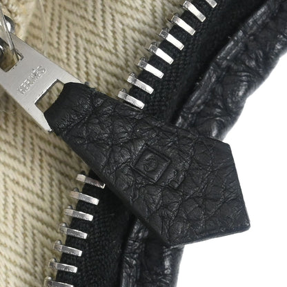 Hermes Black Taurillon Clemence Massai PM Shoulder Bag