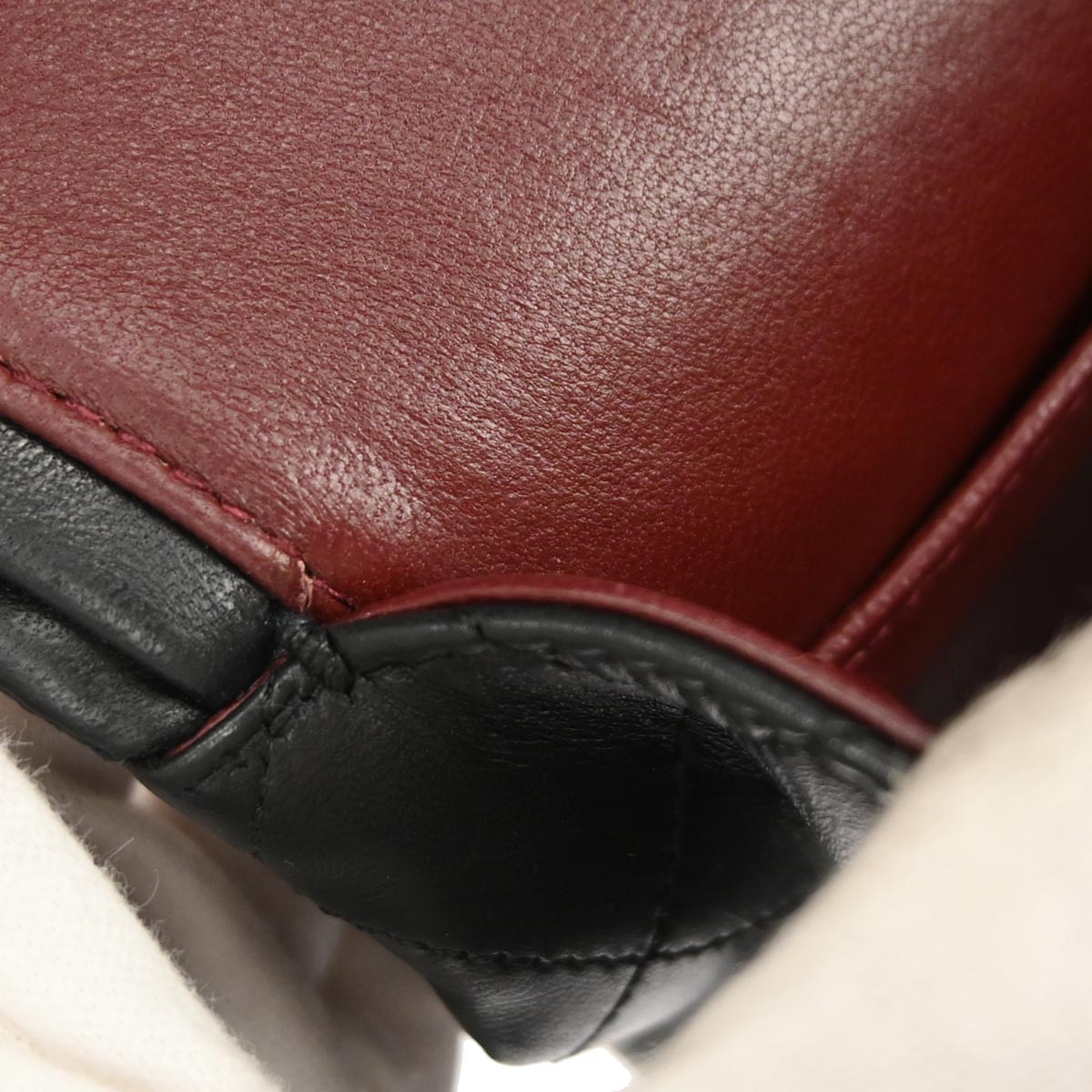 Chanel 1989-1991 Black Lambskin Medium Classic Double Flap Shoulder Bag