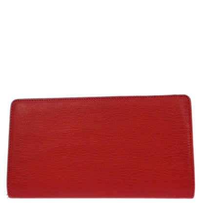 Chanel Red Calfskin Coin Purse Wallet