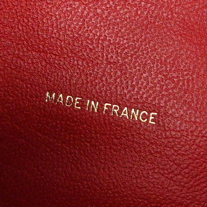 Chanel Red Calfskin Coin Purse Wallet